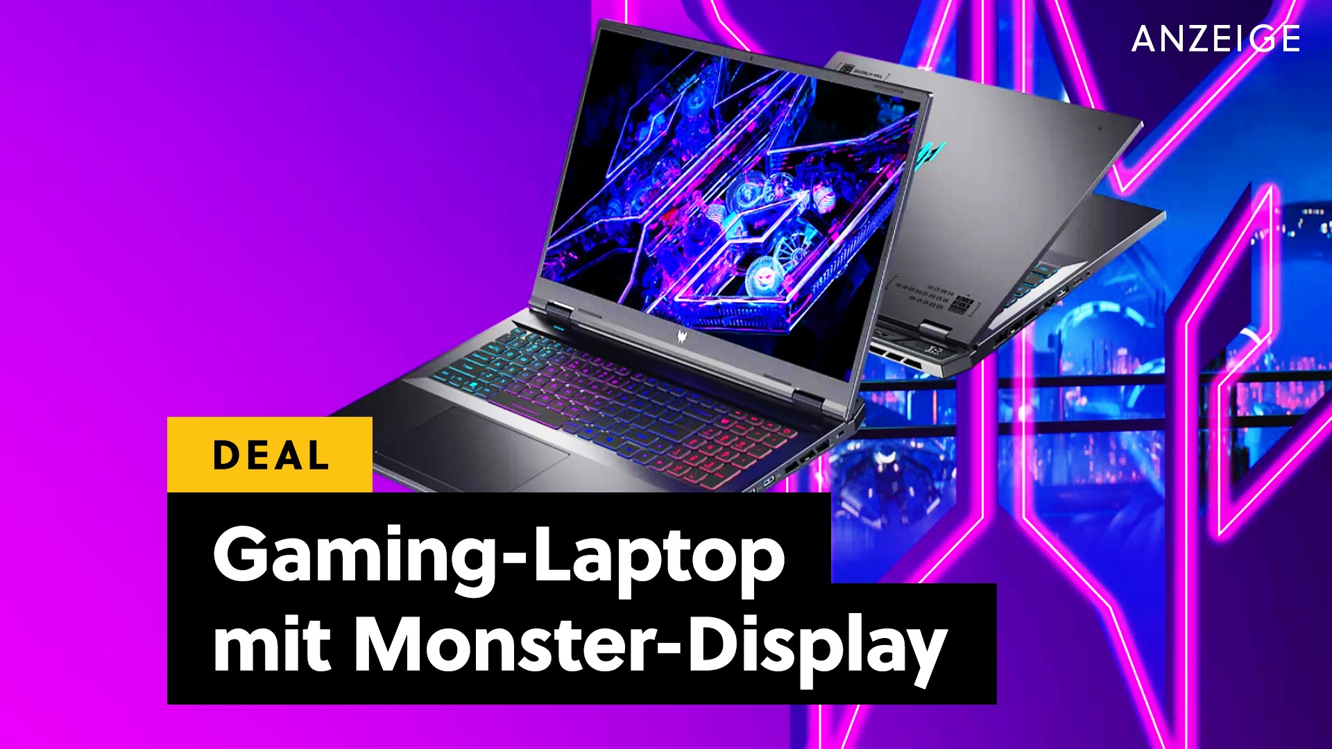 Deals: Gaming-Laptop - Sichert euch RTX-Performance und ein riesiges Display im Angebot [Anzeige]