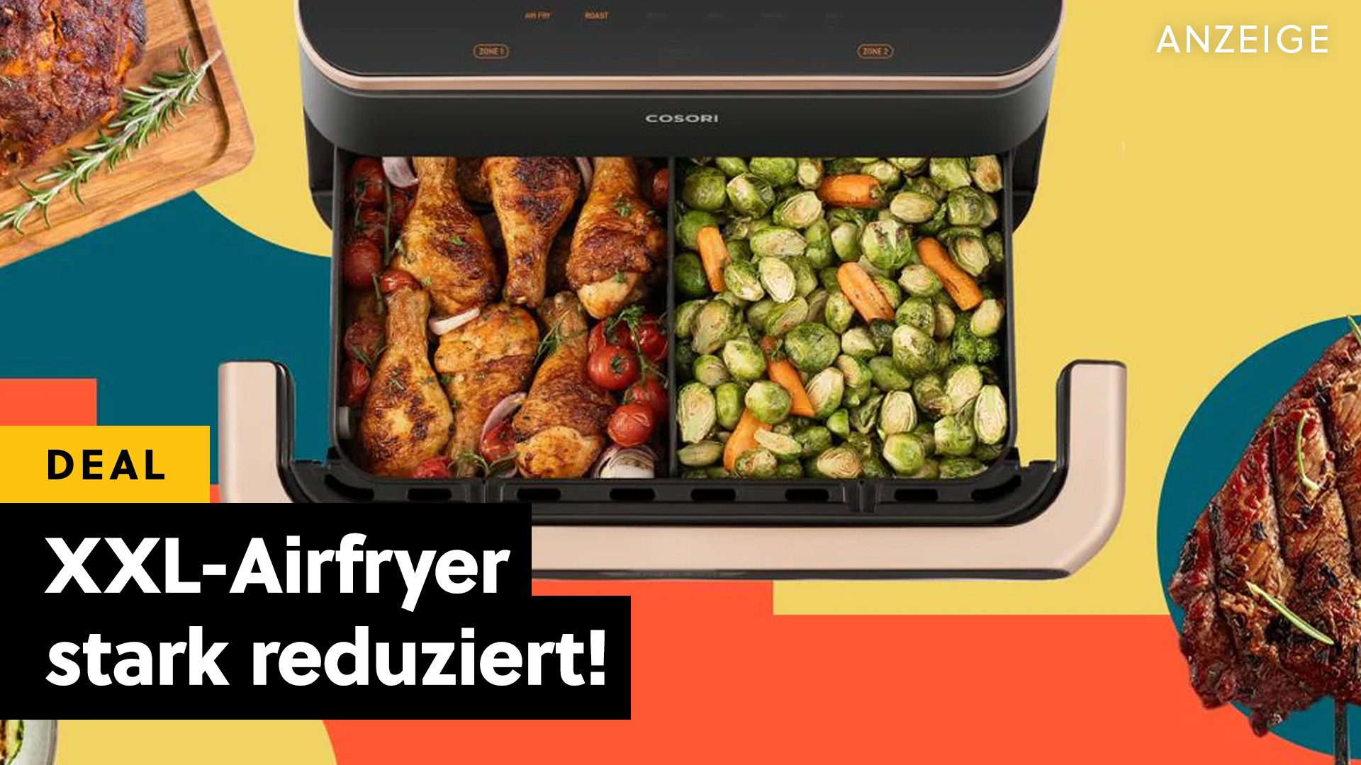 Deals: Haushalt - Eine der heißesten und größten Heißluftfritteusen ist jetzt extrem günstig! [Anzeige]