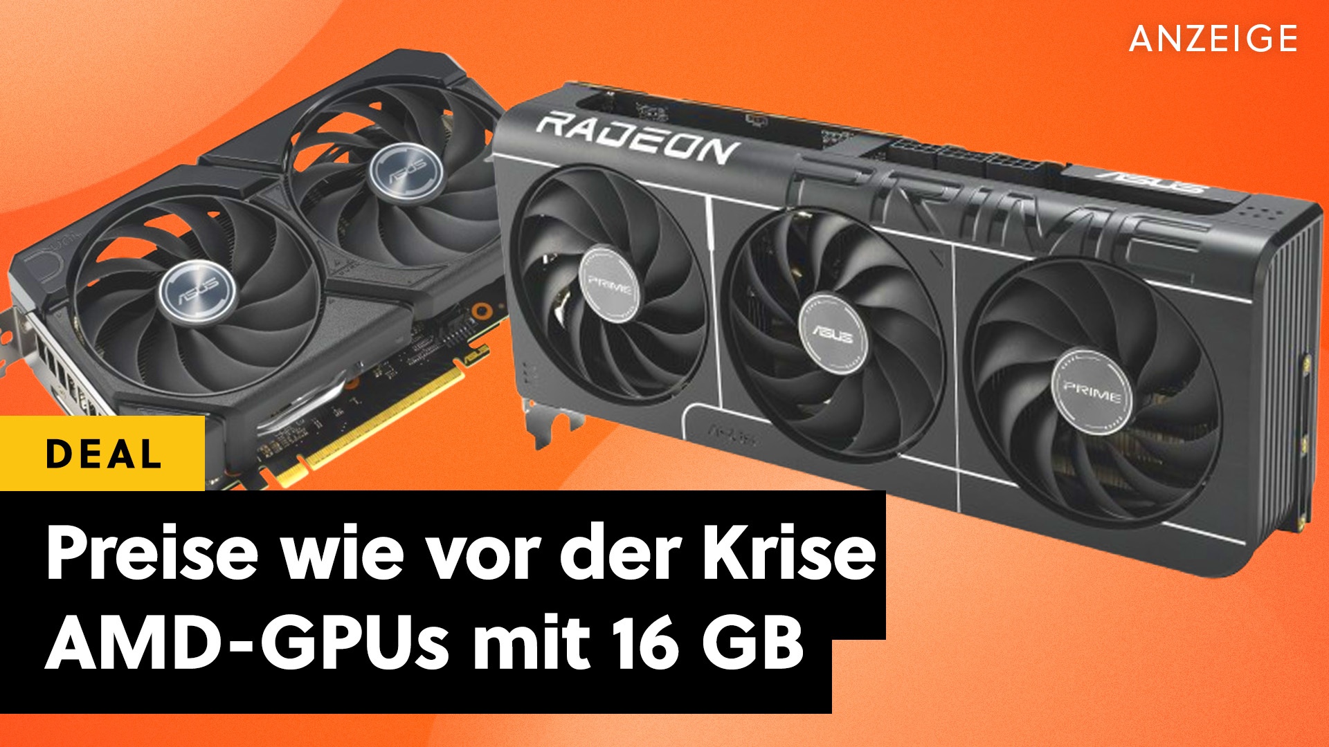 Deals: Preis-Zeitreise - Trotz Speicherkrise: Grafikkarten mit 16 GB bei Alternate plötzlich so günstig wie früher [Anzeige]