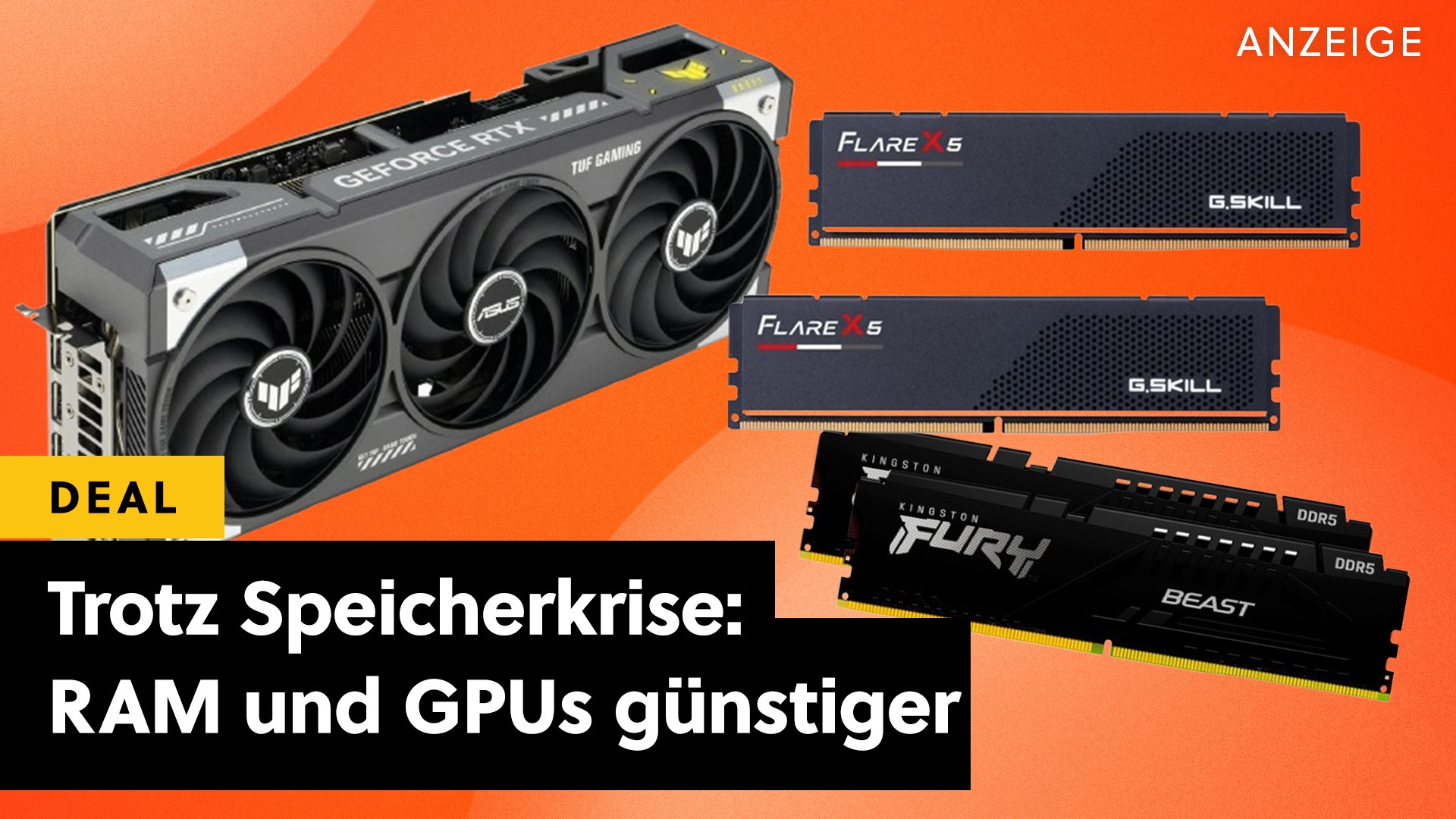 Deals: Kein Scherz! - Stell dir vor, es ist Speicherkrise – und Alternate senkt trotzdem die Preise für RAM und GPUs [Anzeige]