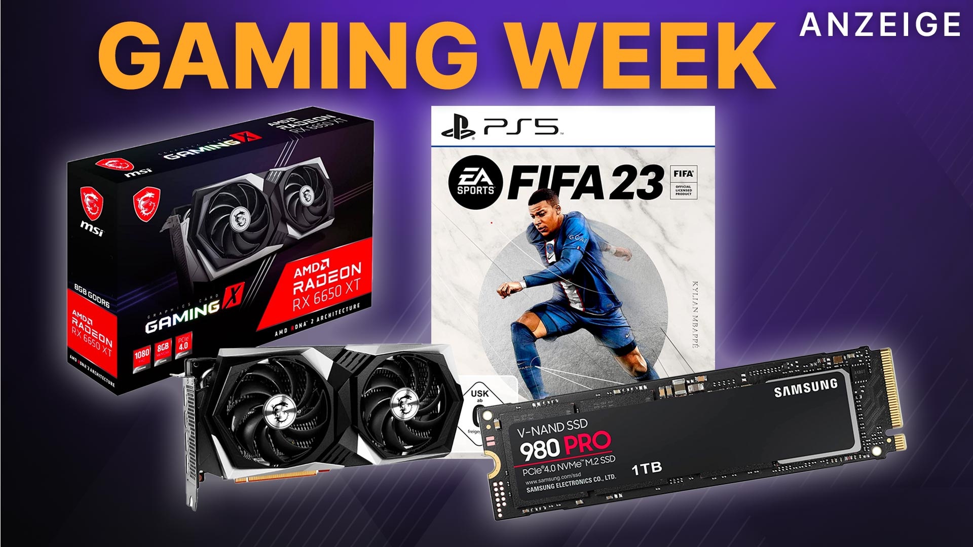 Amazon Gaming Week: Grafikkarten, SSDs und Spiele für PS5 & Switch im Angebot