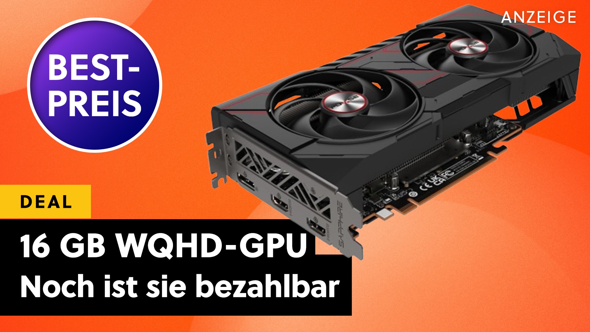Deals: Bitte was? - Die günstigste GPU mit 16 GB kostet nur ein Achtel des Preises einer RTX 5090 [Anzeige]