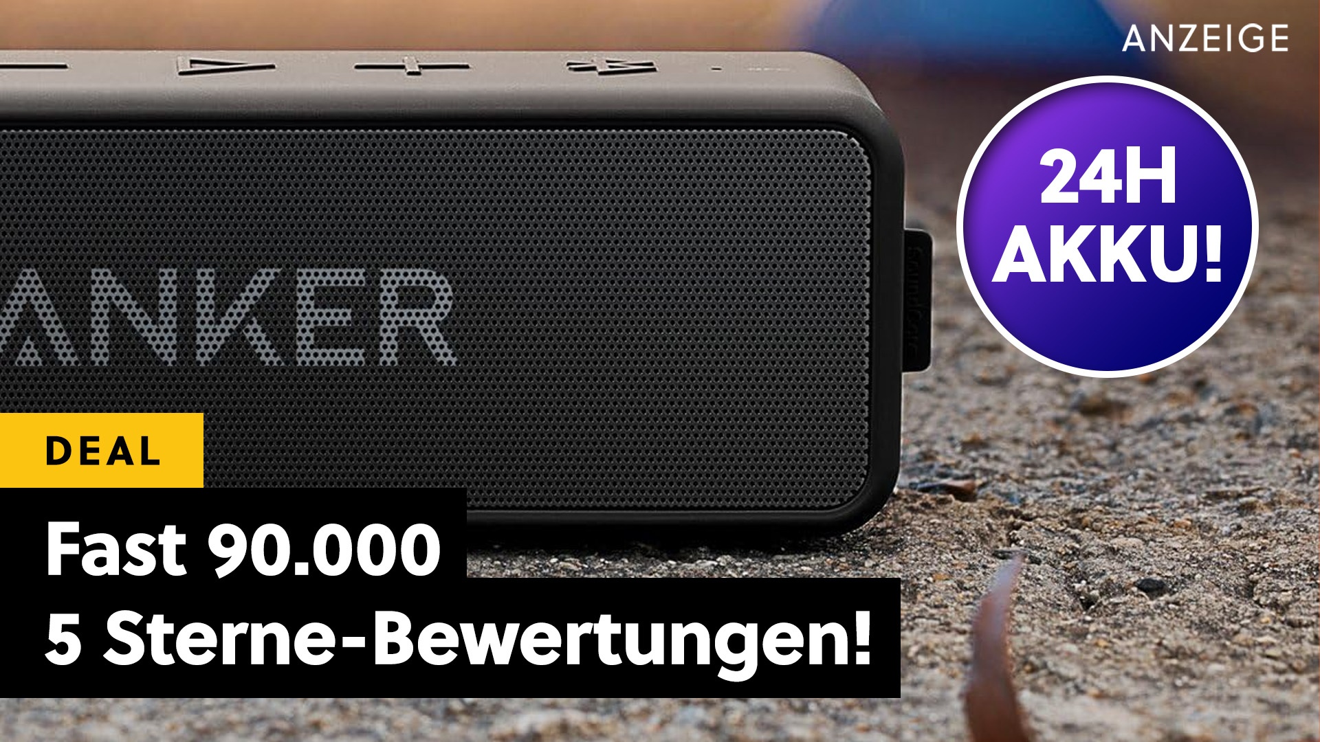 Warum ist der so günstig? Fast 90.000 Amazon-Rezensionen geben diesem Bluetooth-Lautsprecher 5 Sterne und jetzt ist er im Angebot!