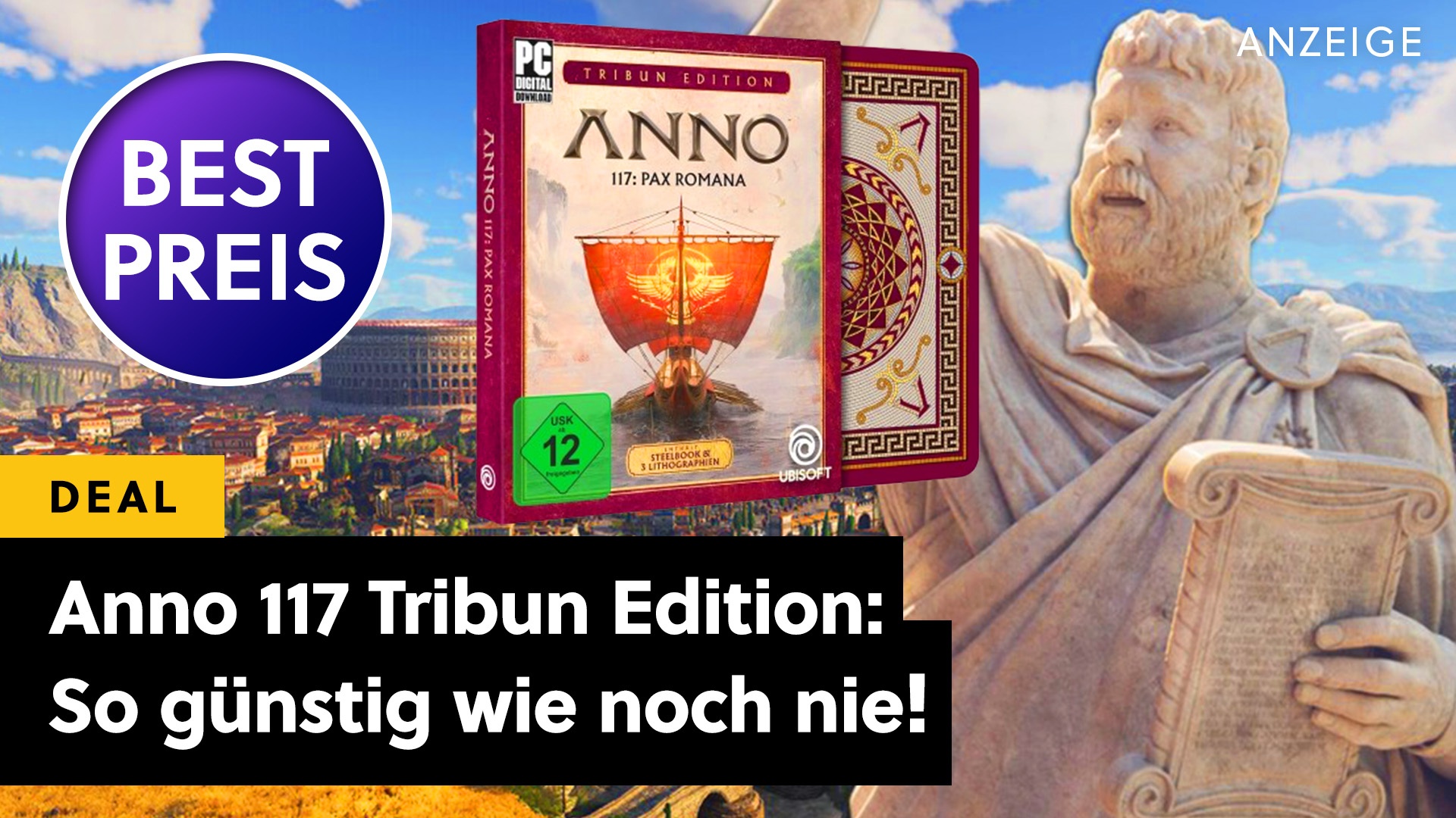 Deals: Top-Angebot bei Amazon - Anno 117 im Deal: So günstig war das Aufbau-Spiel noch nie [Anzeige]