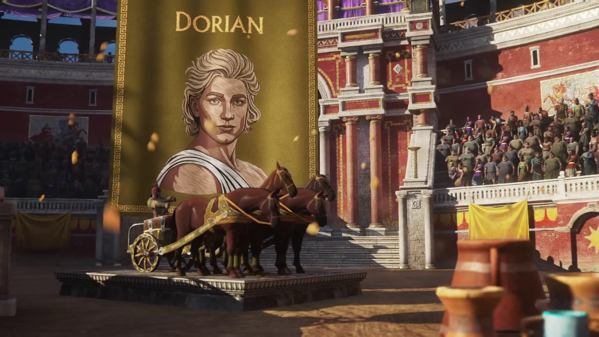 News: Anno 117: Pax Romana - Im nächsten DLC entscheidet ihr, wer in der Arena um den Sieg rast