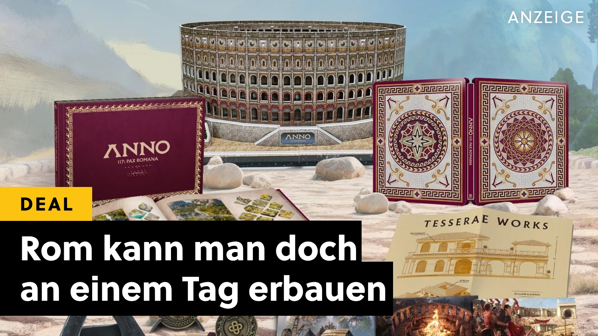 Deals: Doppelter Aufbau - Erbaut Rom am PC - und ein Amphitheater an eurem Schreibtisch! [Anzeige]