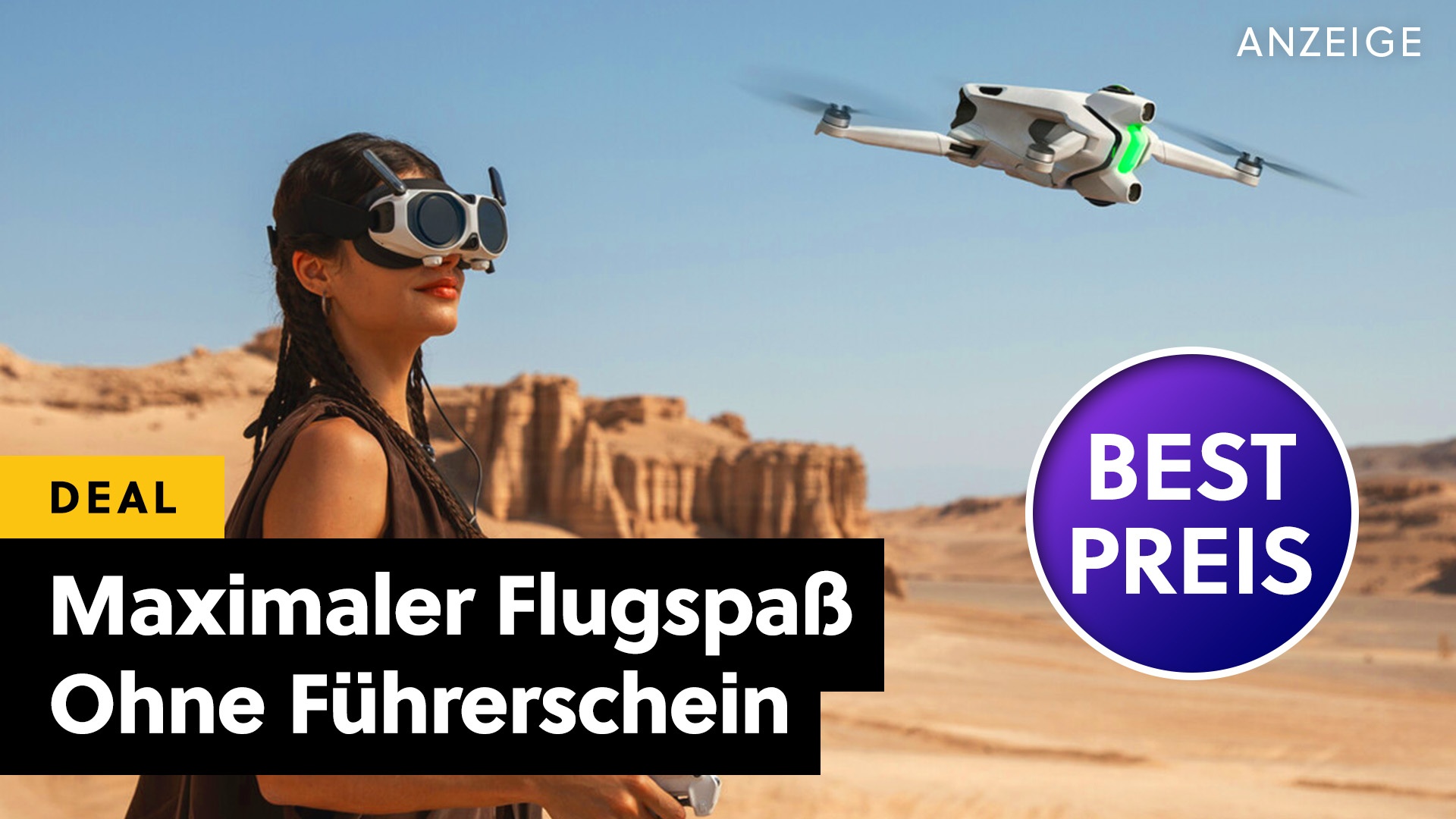 Deals: Ohne Führerschein - Diese Drohne für 360 Grad-Aufnahmen ist gerade stark reduziert [Anzeige]
