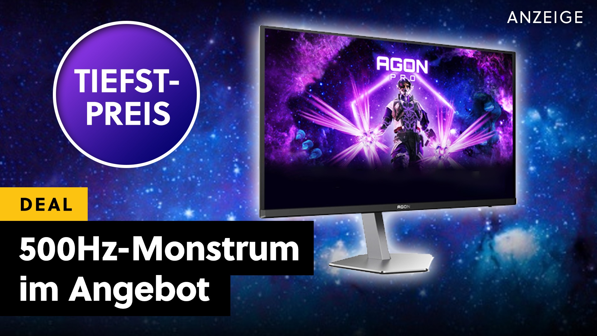 Deals: Monitor - mit 500Hz und 26,5 Zoll zum Tiefstpreis sichern [Anzeige]
