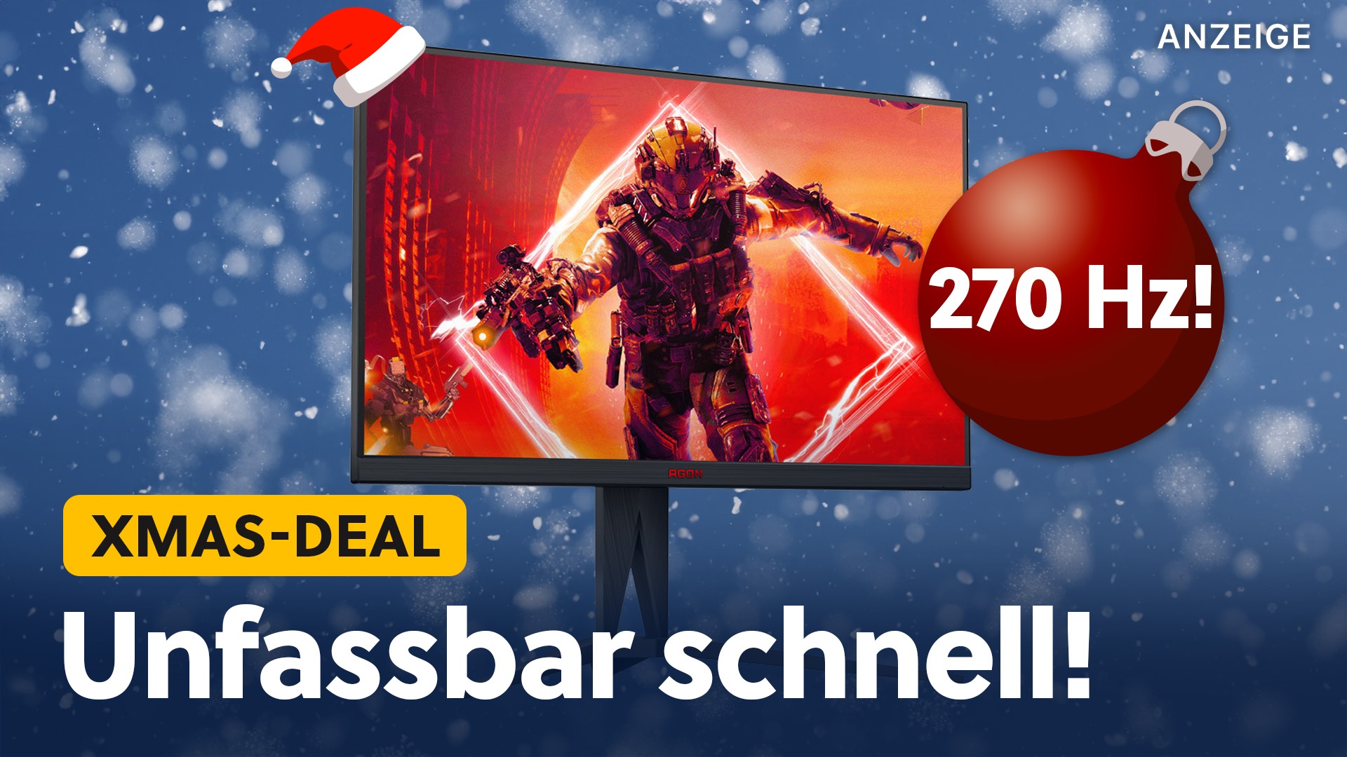 27 Zoll, 1 ms Reaktionszeit & 270Hz: Dieser QHD-Gaming-Monitor zum Tiefstpreis ist ein absolutes Angebots-Highlight!