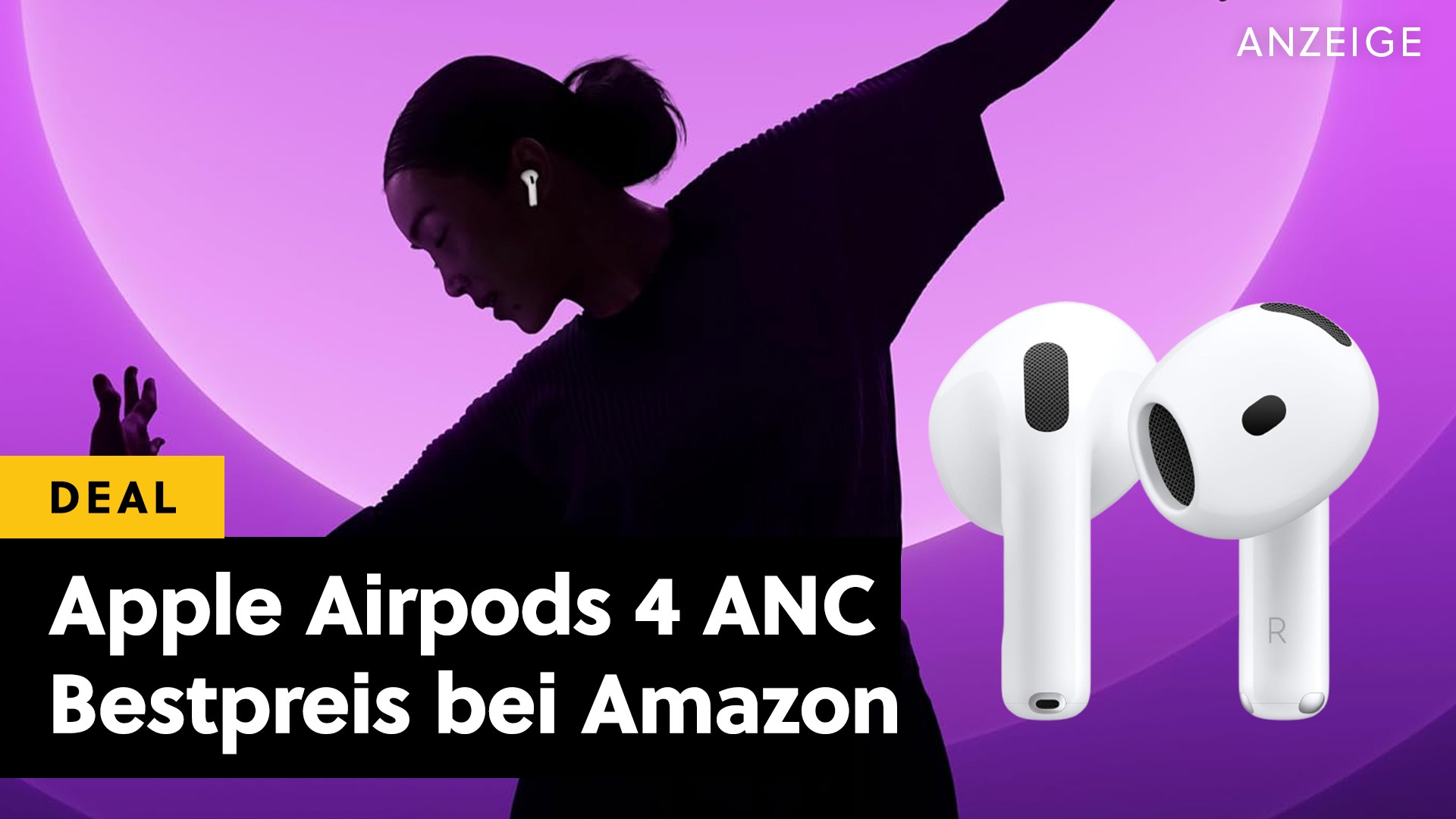 Deals: Frühlingsangebote - Apple AirPods 4 ANC mit Geräuschunterdrückung zum Tiefpreis bei Amazon [Anzeige]