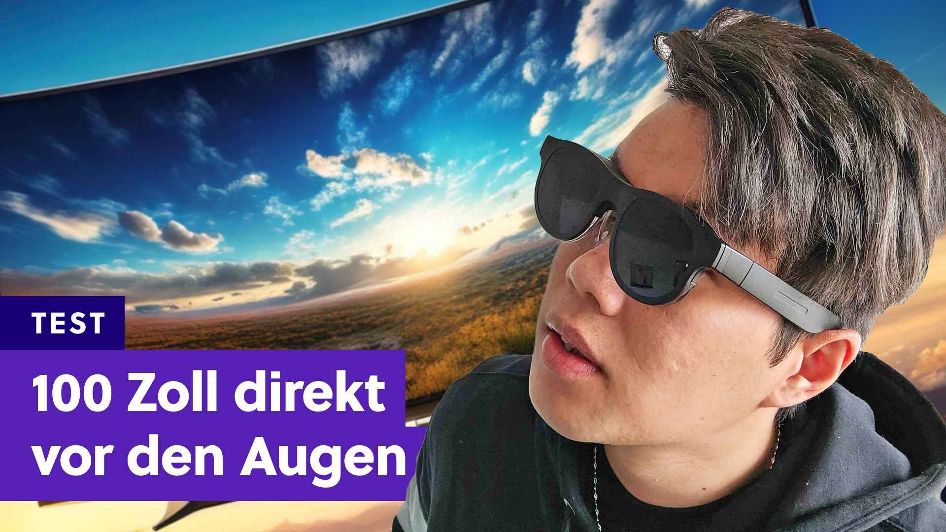 Test: Asus AirVision M1 - Test: Asus' neue Smartbrille ist wie ein TV mit 100 Zoll zum Mitnehmen