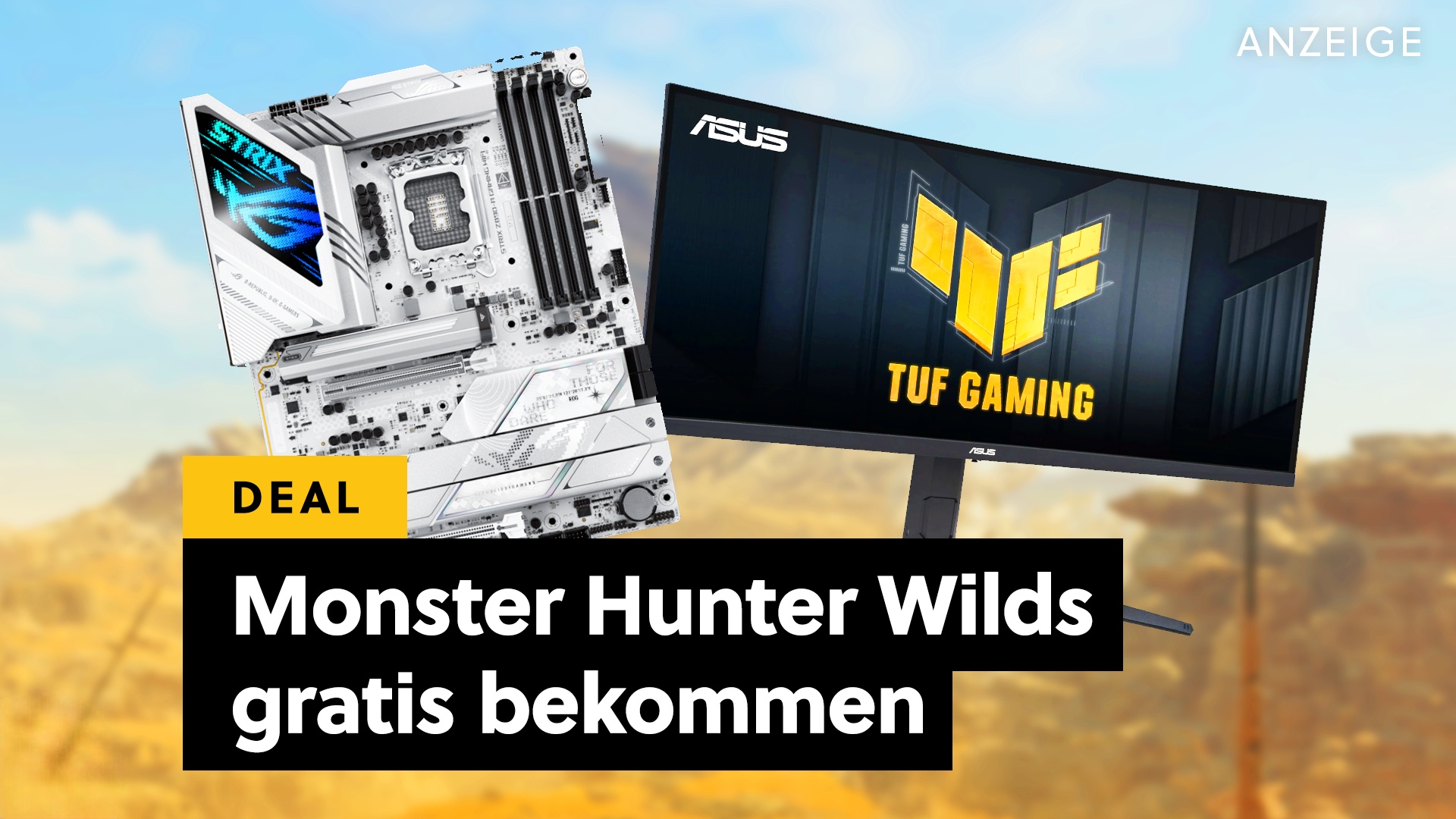 Deals: Monster Hunter Wilds - ASUS legt das Spiel Monitoren, Mainboards und mehr bei! [Anzeige]