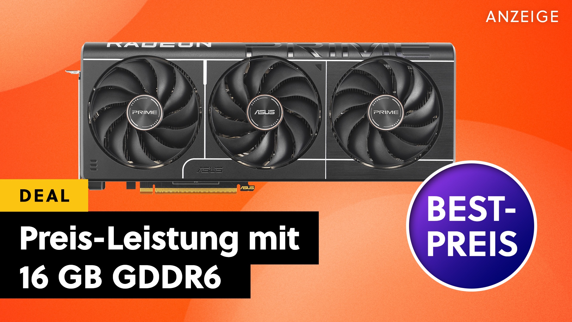 AMD RX 9070 - Diese Grafikkarte mit 16GB hat aktuell das beste Preis-Leistungs-Verhältnis [Anzeige]