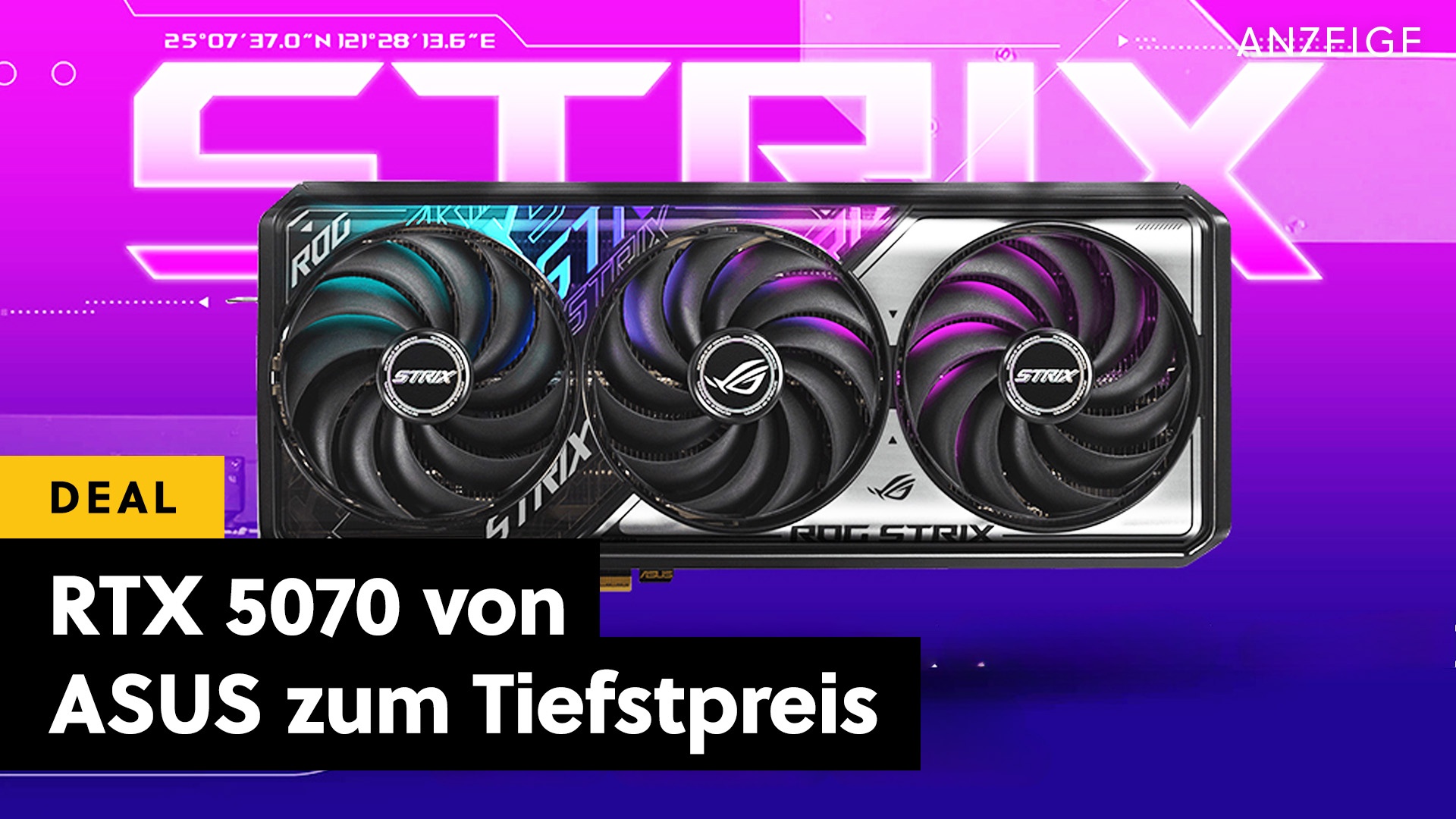 Die wohl beste Variante der RTX 5070 gibt's jetzt günstig wie nie: Mit drei starken Lüftern bleibt dieser Preis-Leistungs-Tipp auch im Hochsommer cool!