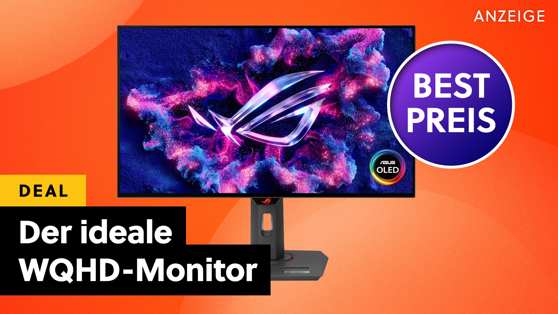 ASUS OLED - 27 Zoll, WQHD, 360Hz und 0,03ms – so geht Gaming-Monitor [Anzeige]