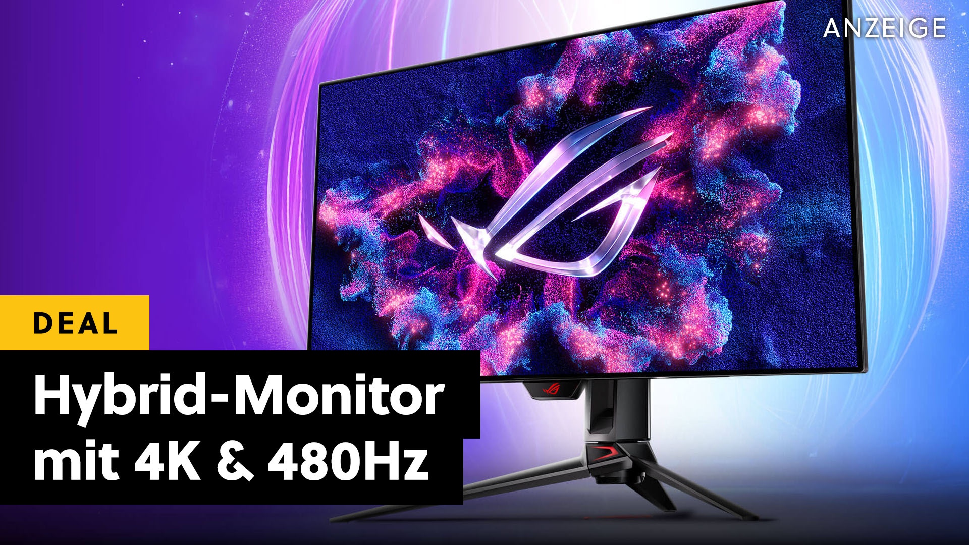 Deals: Hybrid-Monitor - 4K zum Arbeiten & 480 Hz zum Zocken – dieser Monitor kann beides [Anzeige]