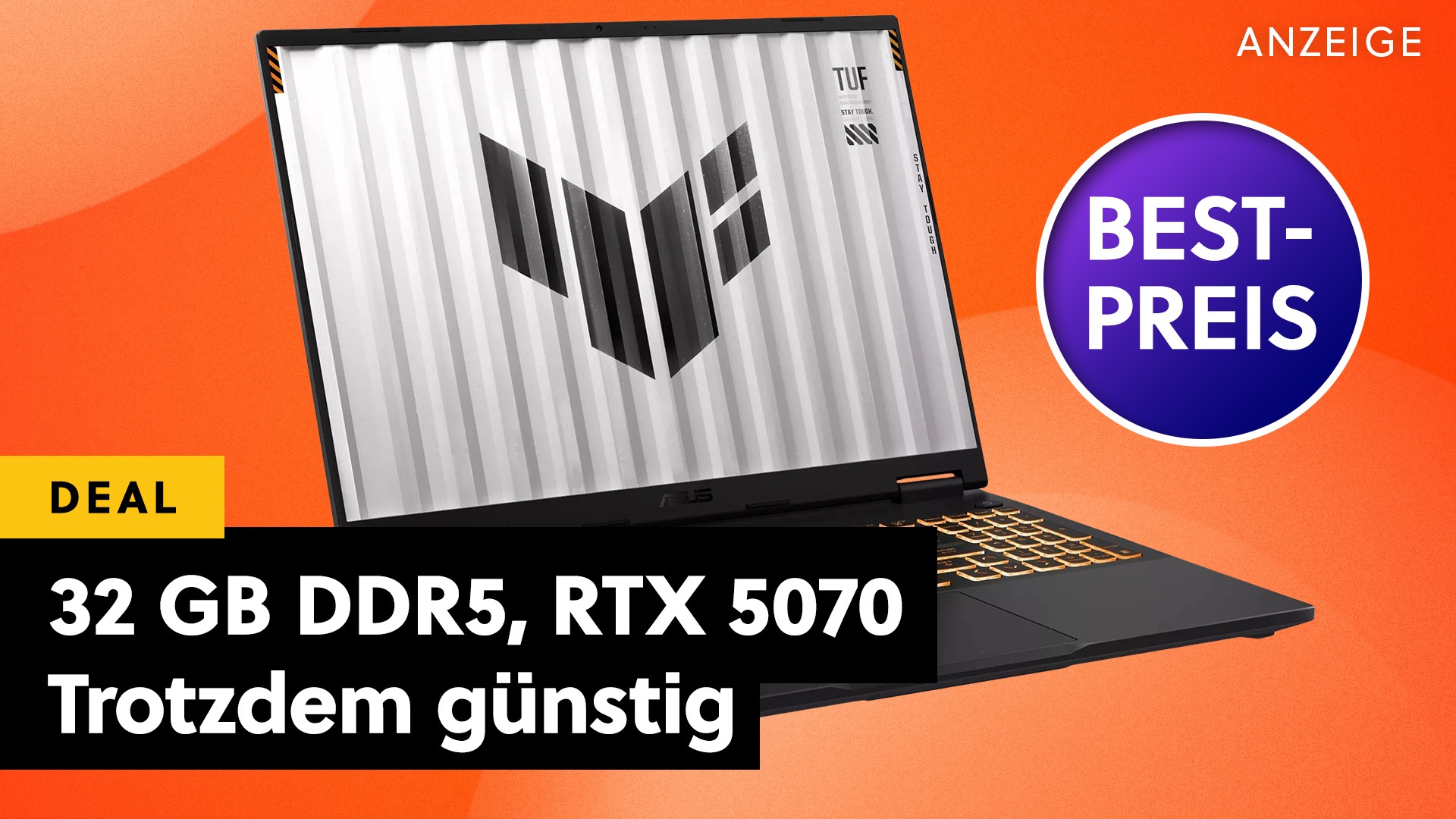 Deals: 32 GB RAM, RTX 5070  - 2026 ist euch zu teuer? Dieses Gaming-Laptop ist noch so günstig, als wäre es 2025 [Anzeige]