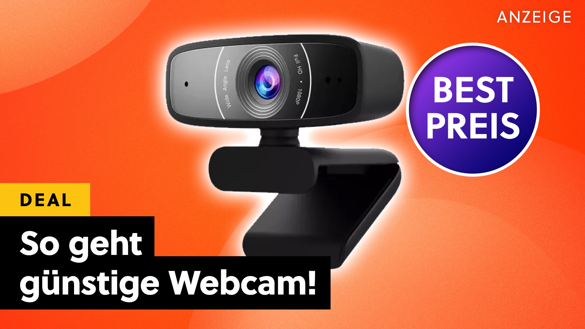 Deals: Homeoffice Deal - Kann eine Webcam für unter 20 Euro gut sein? ASUS sagt ja! [Anzeige]
