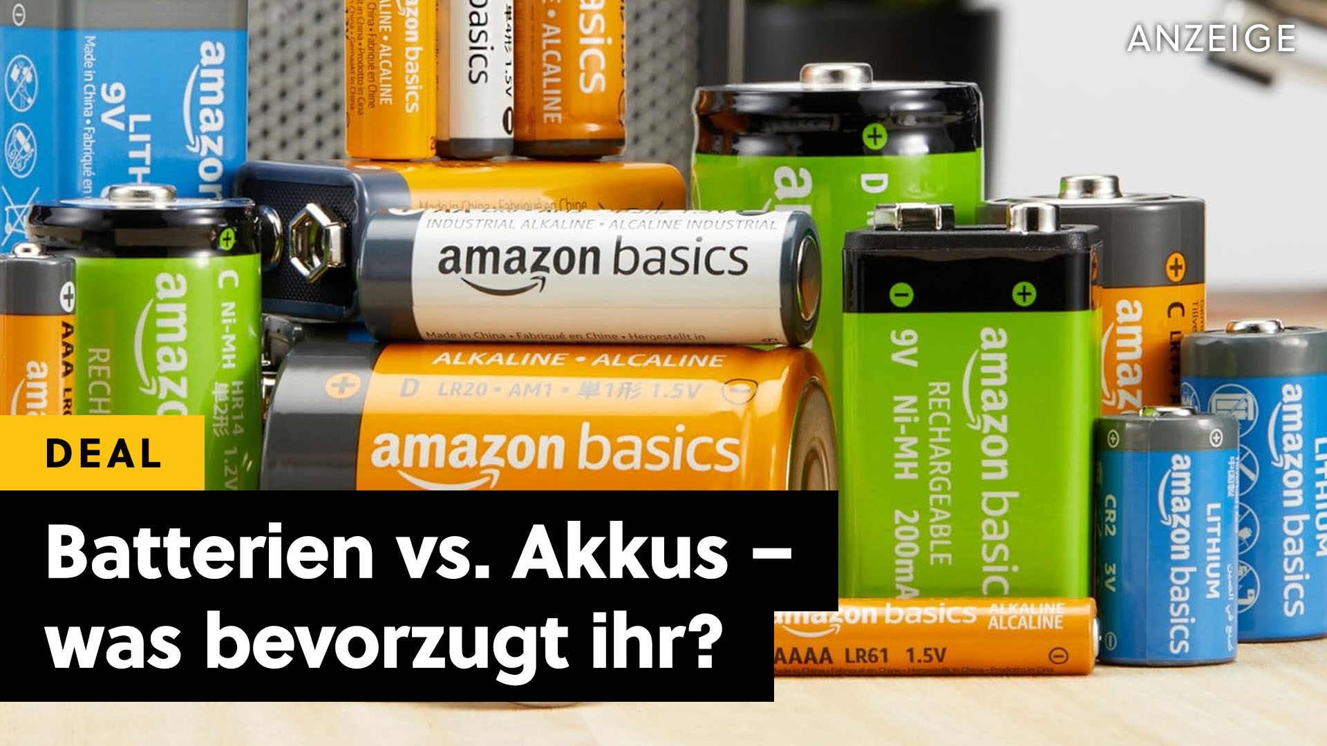 Schwört ihr auf Batterien oder nutzt ihr lieber Akkus? Bei Amazon gibt