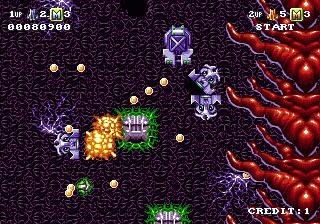 Test de Battle Squadron sur Sega Megadrive