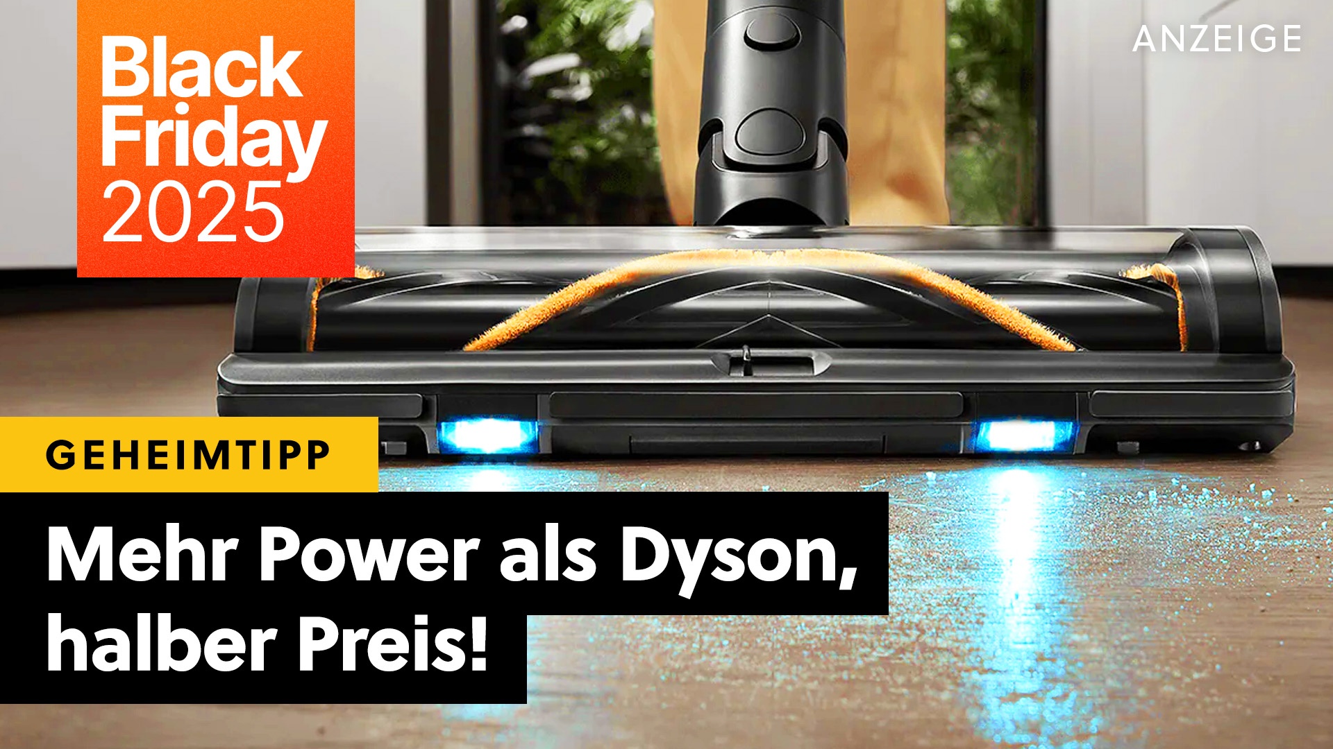Deals: Mehr Power als Dyson - Fast 50% mehr Saugkraft als der Dyson V15 - kostet nicht mal die Hälfte! [Anzeige]