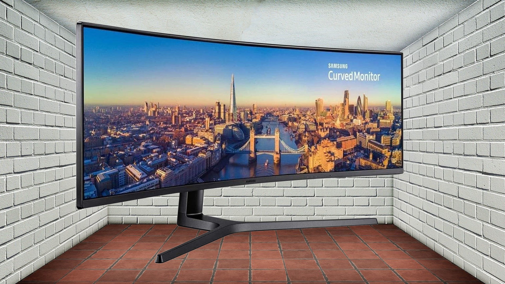 #Riesenbildschirm – Spieler zockt mit gewaltigem Monitor, der fast sein ganzes Gaming-Zimmer füllt