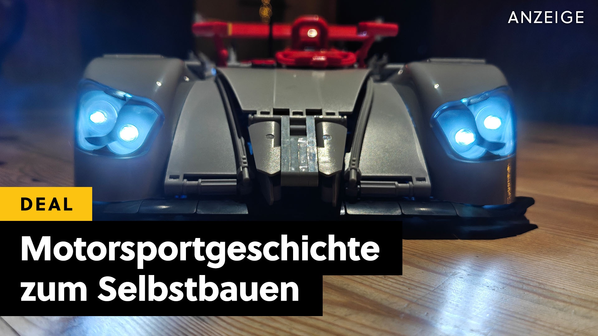 Le Mans Rennwagen - Audi R8 LMP als Klemmbaustein mit Beleuchtung & 2.426 Teilen selbstbauen [Anzeige]