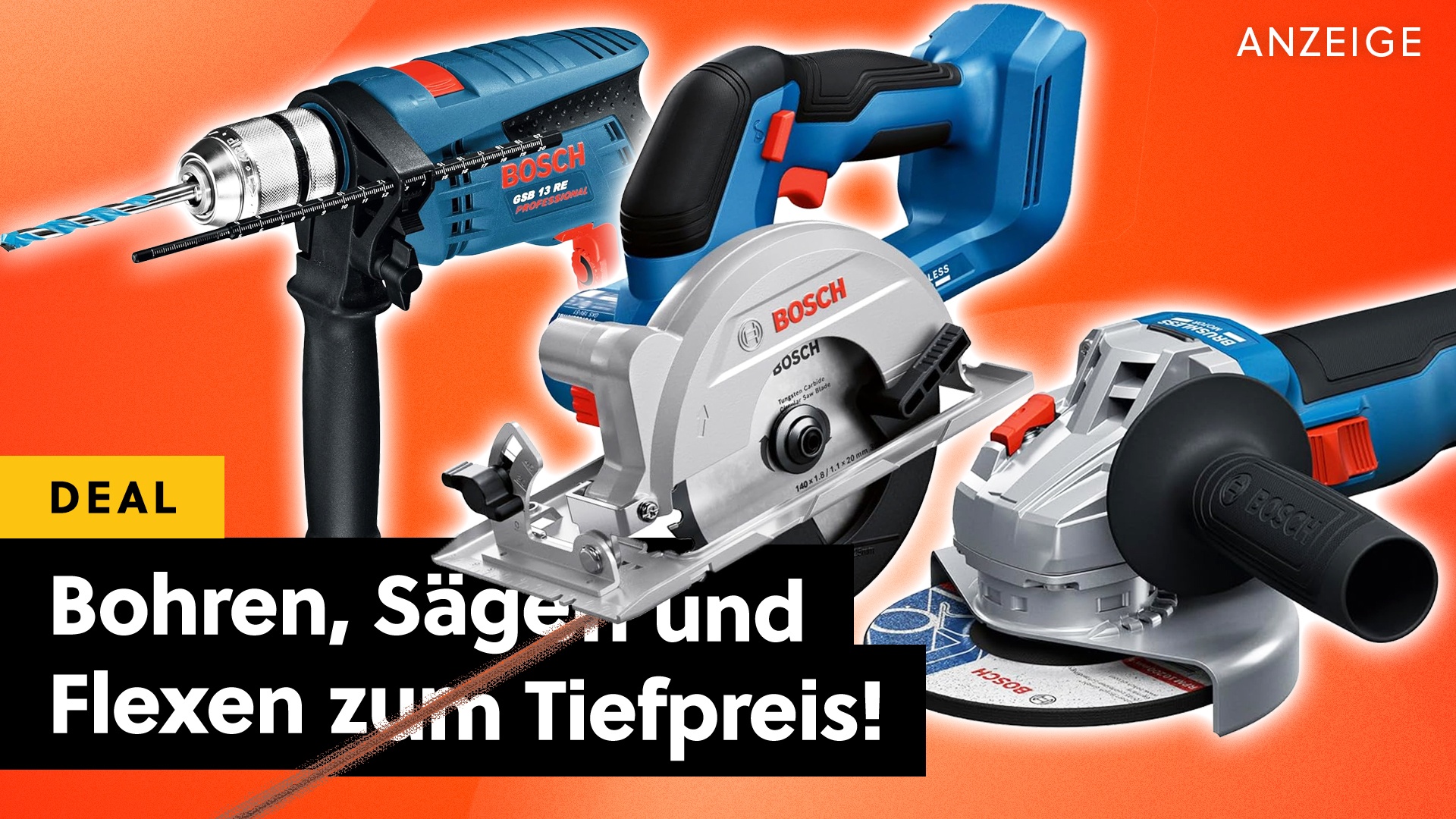 Deals: Bosch Professional - Das blaue Werkzeug für Profis zum Top-Preis! [Anzeige]