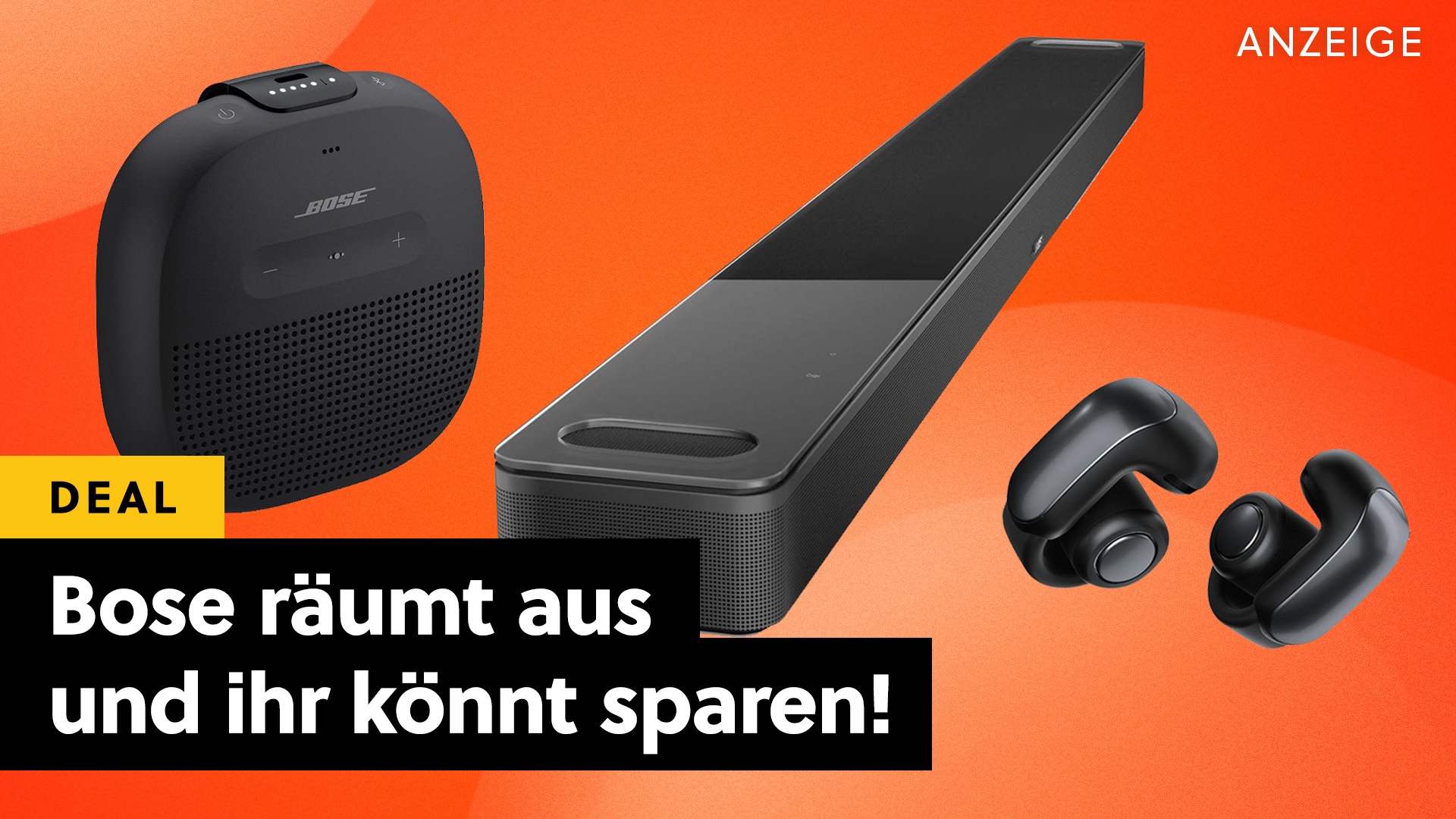 Cyberweek bei Bose: Soundbars, Kopfhörer und mehr zu unschlagbaren Preisen bei MediaMarkt!