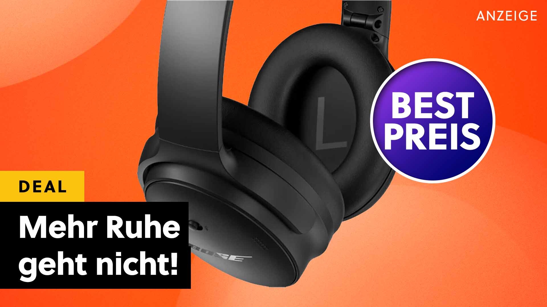 Bluetooth-Kopfhörer mit genialem Noise Cancelling günstig wie nie zuvor: Bose QuietComfort jetzt zum Tiefstpreis