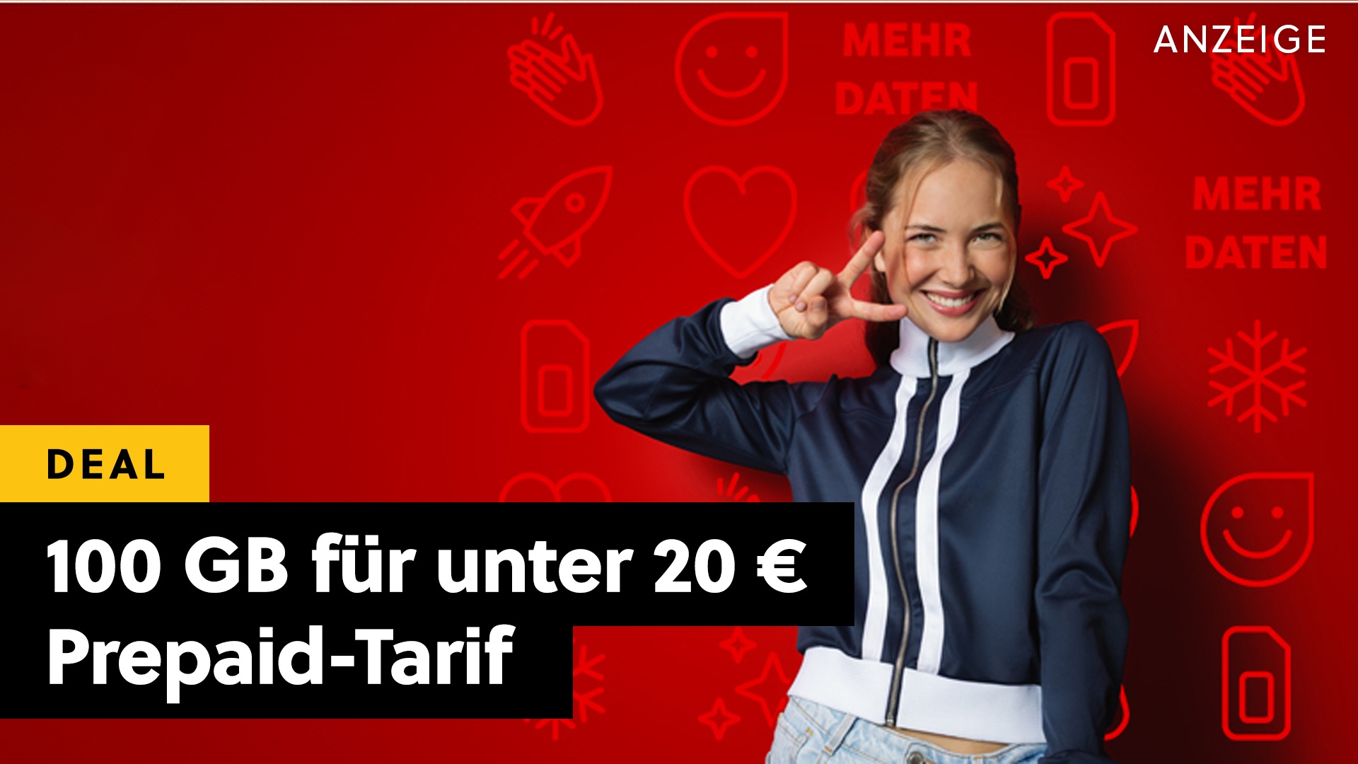 Deals: 100 GB Tarif - für nicht mal 20 € gibt's auch noch eine Allnet Flat mit drauf [Anzeige]