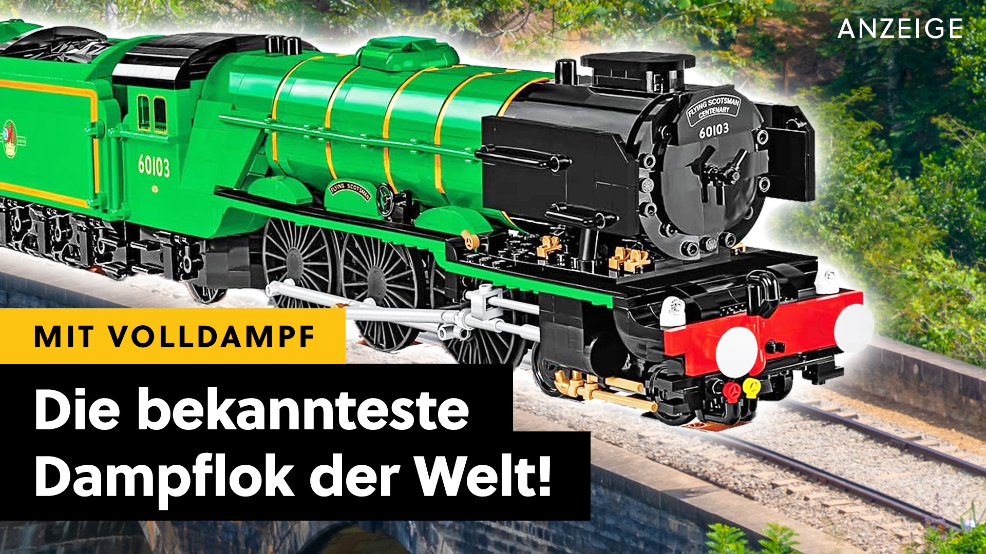 Flying Scotsman - Die wohl legendärste Dampflok gibt's als schickes Klemmbaustein-Modell! [Anzeige]
