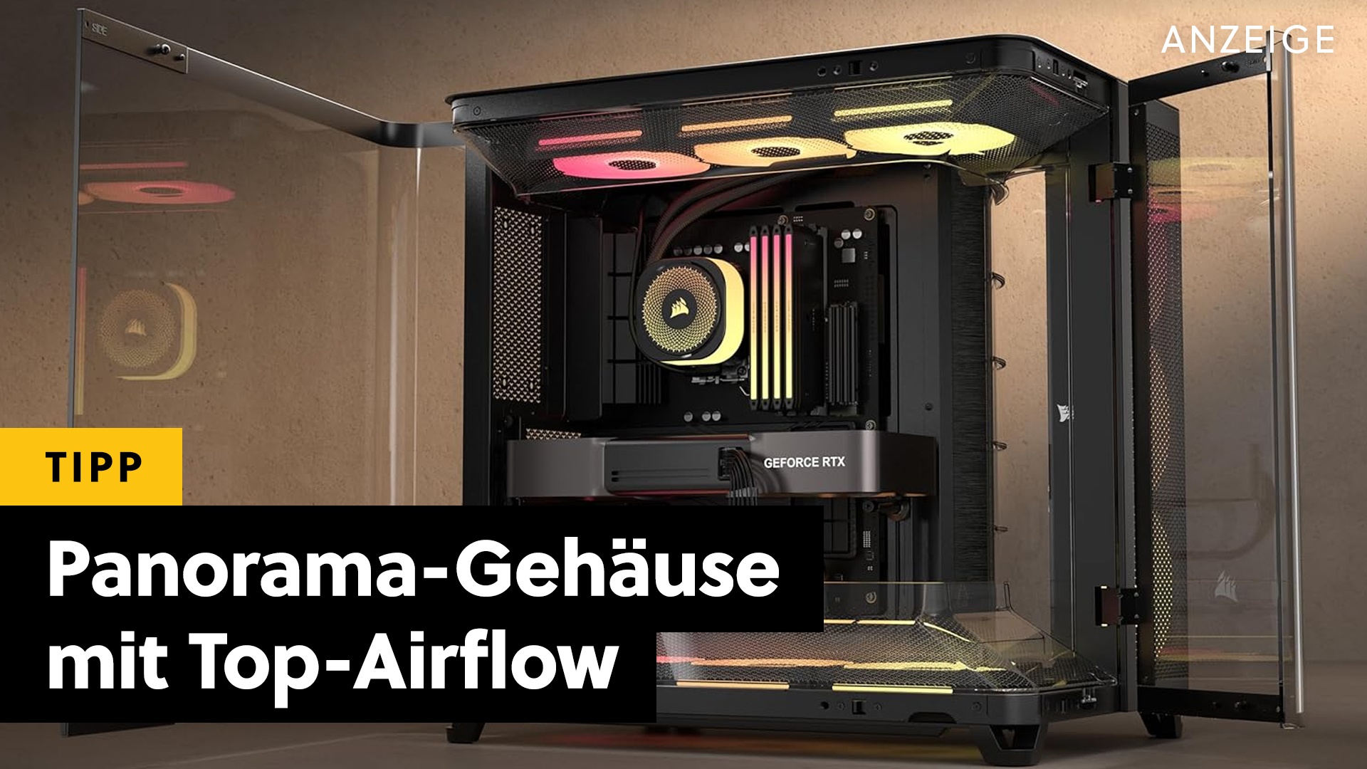 Deals: Dreikammer-PC-Gehäuse - Massig Platz für eure Hardware und exzellenter Airflow! [Anzeige]