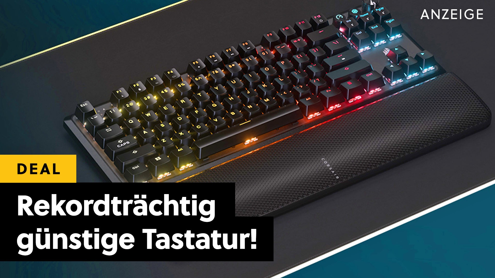 Deals: Top-Angebot - So günstig war sie noch nie! Bei dieser Corsair-Tastatur bricht Amazon gerade alle Preisrekorde [Anzeige]