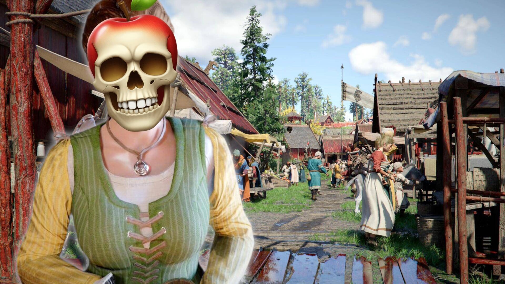 News: Crimson Desert - Ein Apfel und ein Baumstamm reichen – so bauen Spieler diabolische Fallen für gierige NPCs