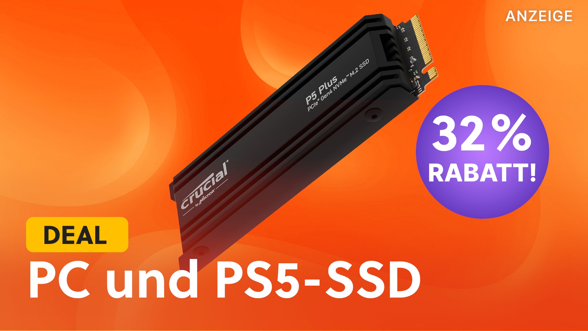 Hammerpreis: SSD Crucial P5 Plus 2 TB jetzt für 142,90 Euro - PS5