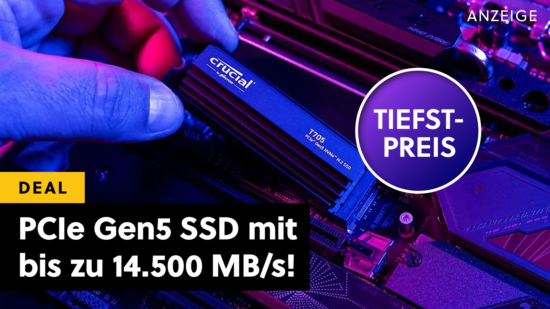 Bitteres Weihnachtsfest für Samsung & Co.: Die schnellste PCIe 5.0-SSD ist jetzt extrem günstig im Angebot!