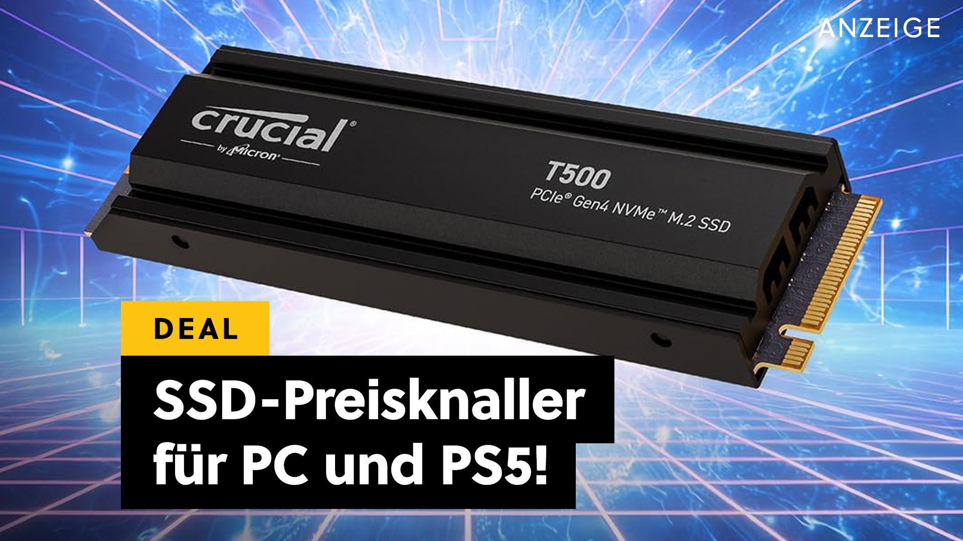 Deals: Crucial - Amazon haut eine absolute Top-SSD für PC und PS5 lächerlich günstig raus! [Anzeige]