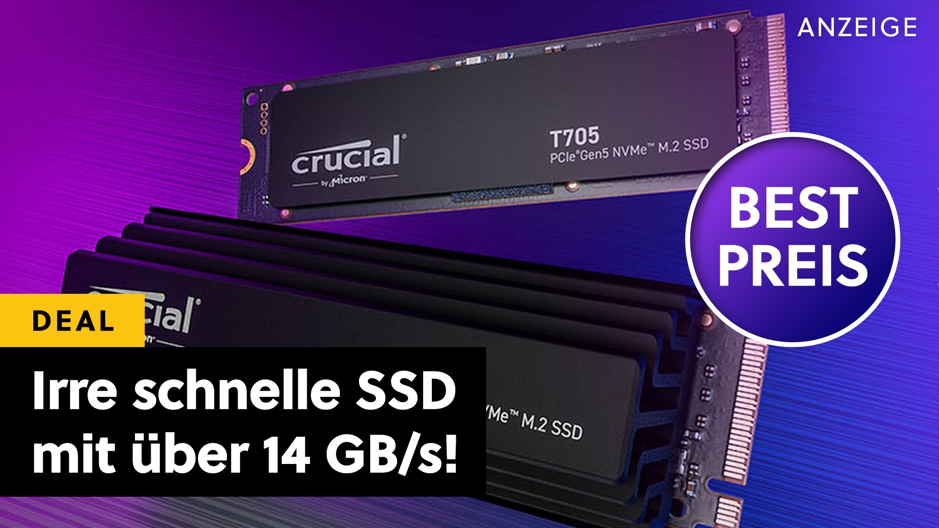 Nach dem Prime Day ist SSD-Day: Eine der schnellsten SSDs der Welt ist jetzt günstig wie noch nie im Amazon-Angebot!