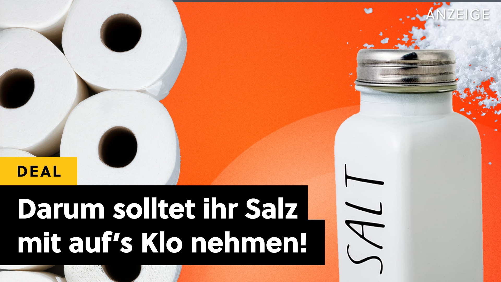 Deals: Salz auf der Toilette - Ein kleiner Tipp könnte euch viel Geld sparen! [Anzeige]