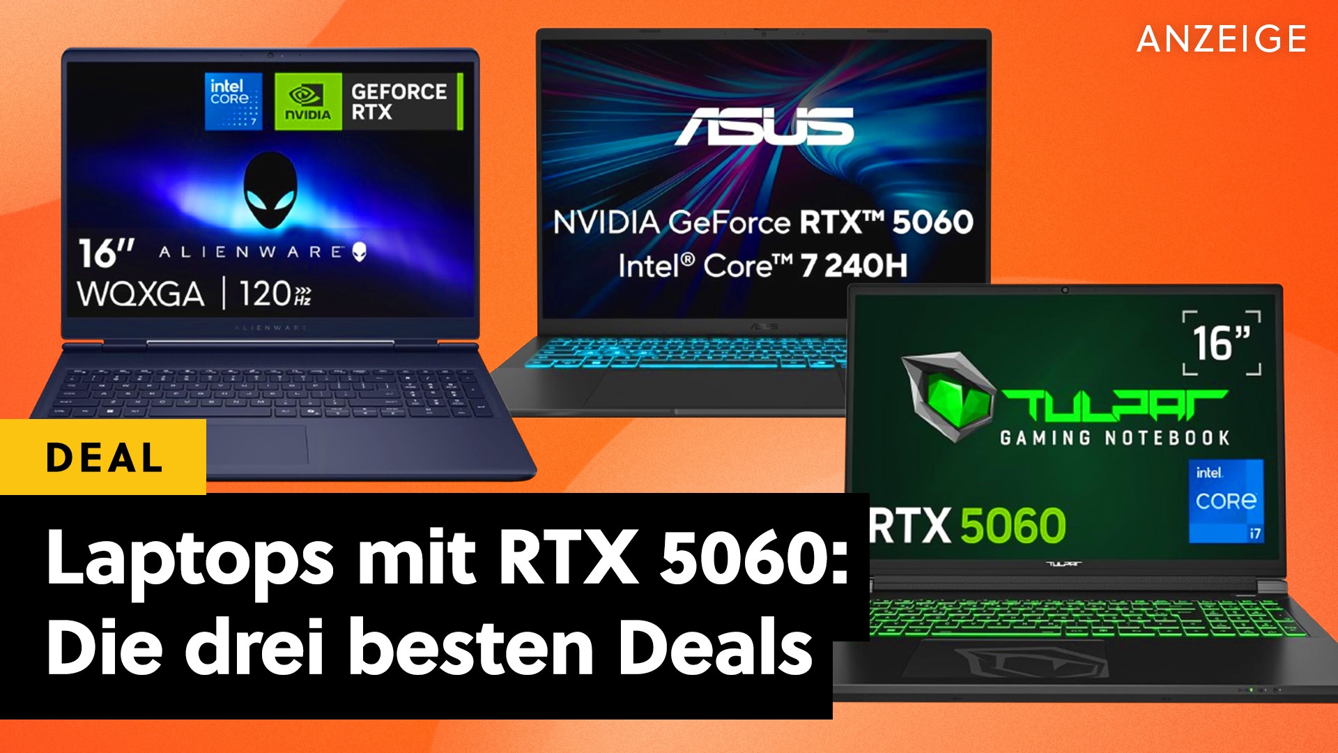 Deals: Gaming aber mobil - Die drei besten günstigen Gaming-Laptops mit RTX 5060 in den Amazon Frühlingsangeboten [Anzeige]