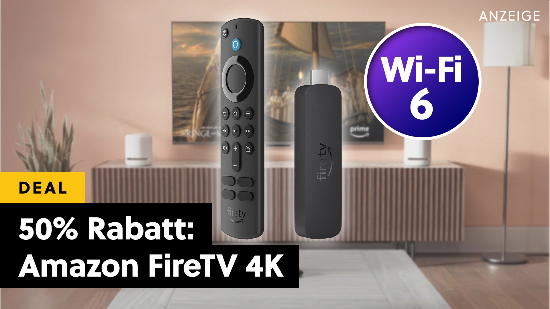 Der neue FireTV Stick 4K geht mit 50% Rabatt gerade weg wie warme Semmeln! Das Streaming-Wunder zum Hammer-Preis