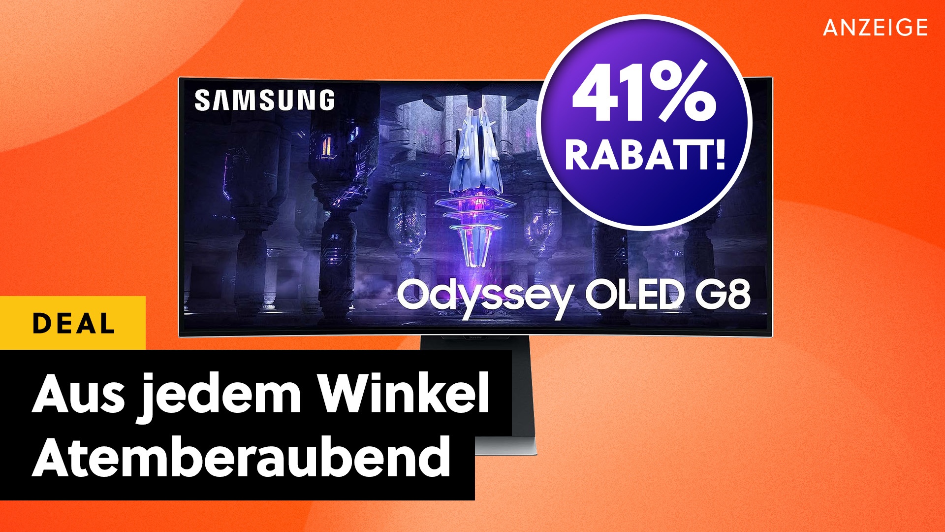 OLED is the future!  Not only does this WQHD gaming monitor from Samsung offer more than 144Hz, but it's also 41% off!