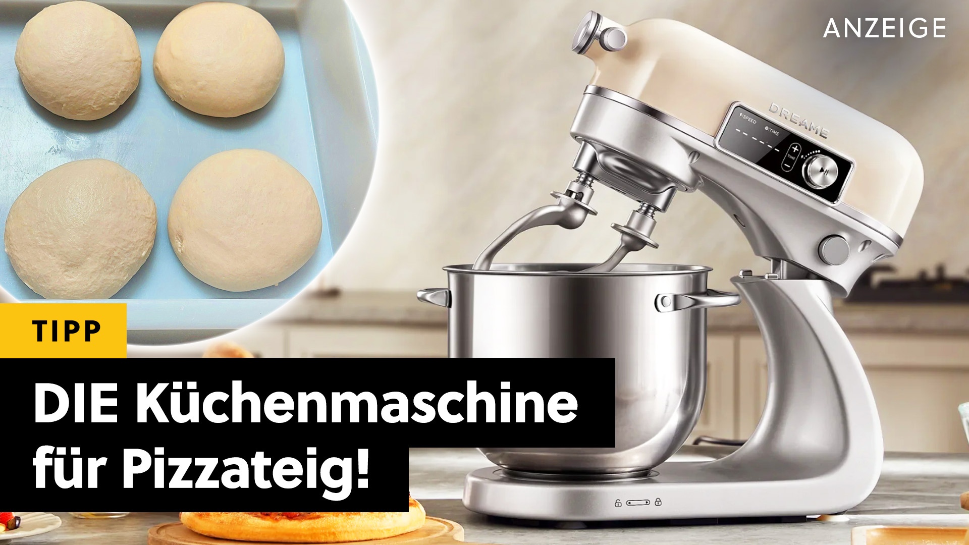 Küchenmaschine - Mit diesem Feature bekommt ihr besten Pizzateig ohne Sauerei! [Anzeige]