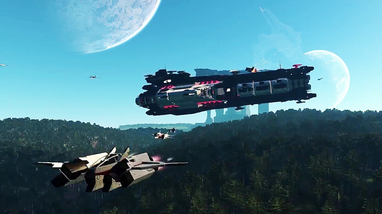 Dual Universe KickstarterTrailer mit Gameplay tausende Spieler