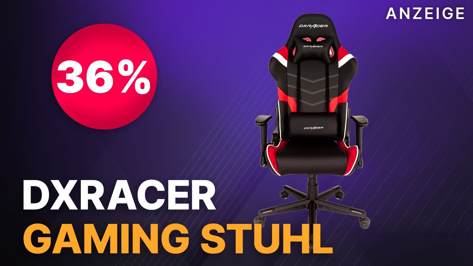 DXRacer Gaming Stuhl so günstig wie nie im Wochendeal bei Alternate