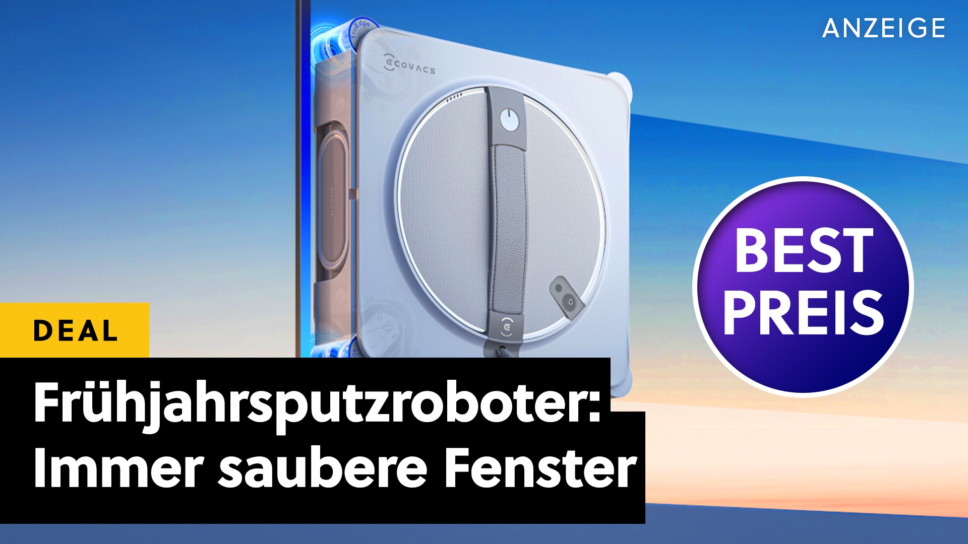 Deals: Frühjahrsputzroboter - Fensterputzen nervt? Dieser Roboter aus den Amazon Frühlingsangeboten ist die Lösung!
