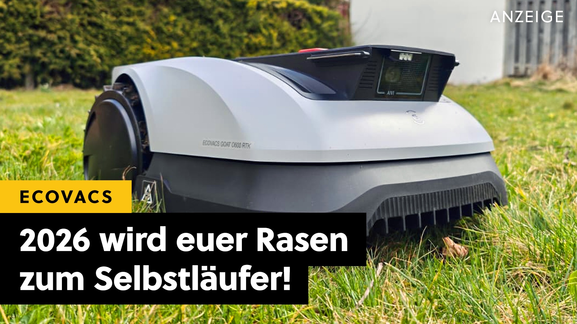 Deals: Mähroboter - ECOVACS definiert smarte Rasenpflege neu – mit RTK- und KI-Navigation! [Anzeige]