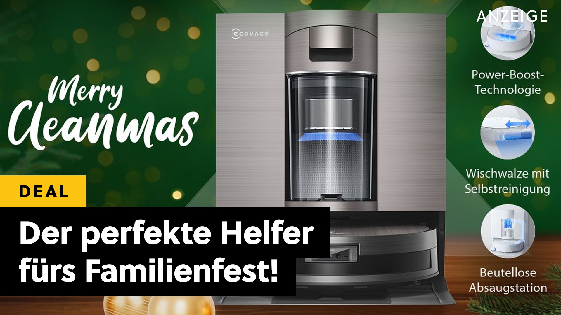 Deals: Ecovacs - Schnappt euch den High-End Saugroboter zum Hammerpreis! [Anzeige]