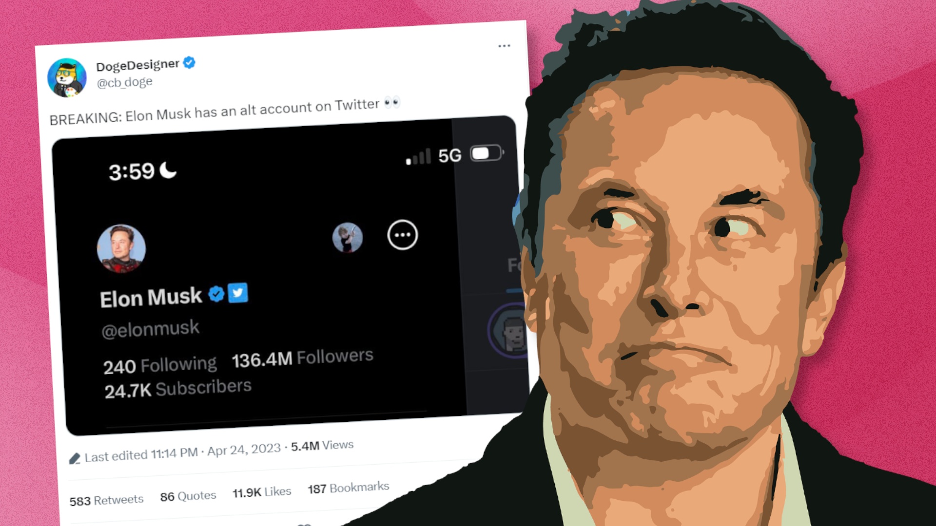 #Elon Musks geheimer Zweitaccount: Das twittert der Multimilliardär, wenn er sich unbeobachtet fühlt